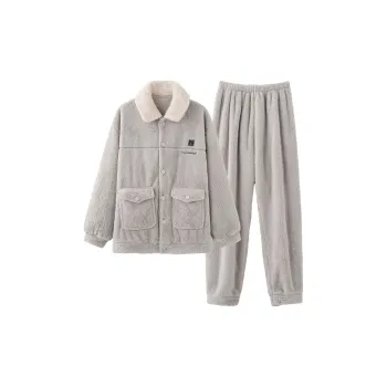 Lan Miao Pajama Set Men's Stone Gray