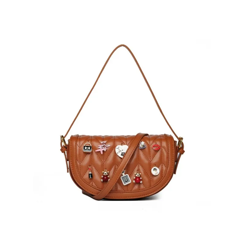 DALO PU Handheld Underarm Crossbody Bag, Shoulder Bag Women's Black/Blue/Green/Pink/Red/Brown-15