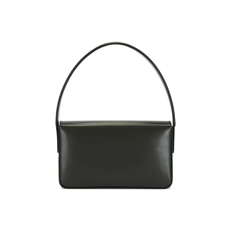 Anine Bing Cow Leather Handbag, Shoulder Bag Women's Highlighter Dark Green-2