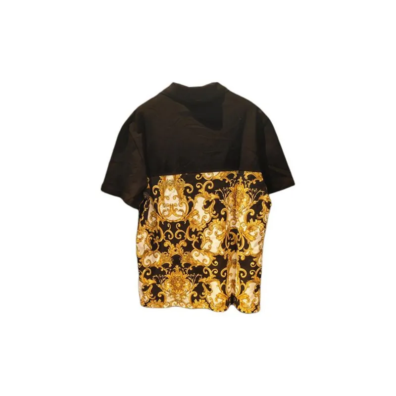 VERSACE Medusa Print Short Sleeves Polo Shirt-1