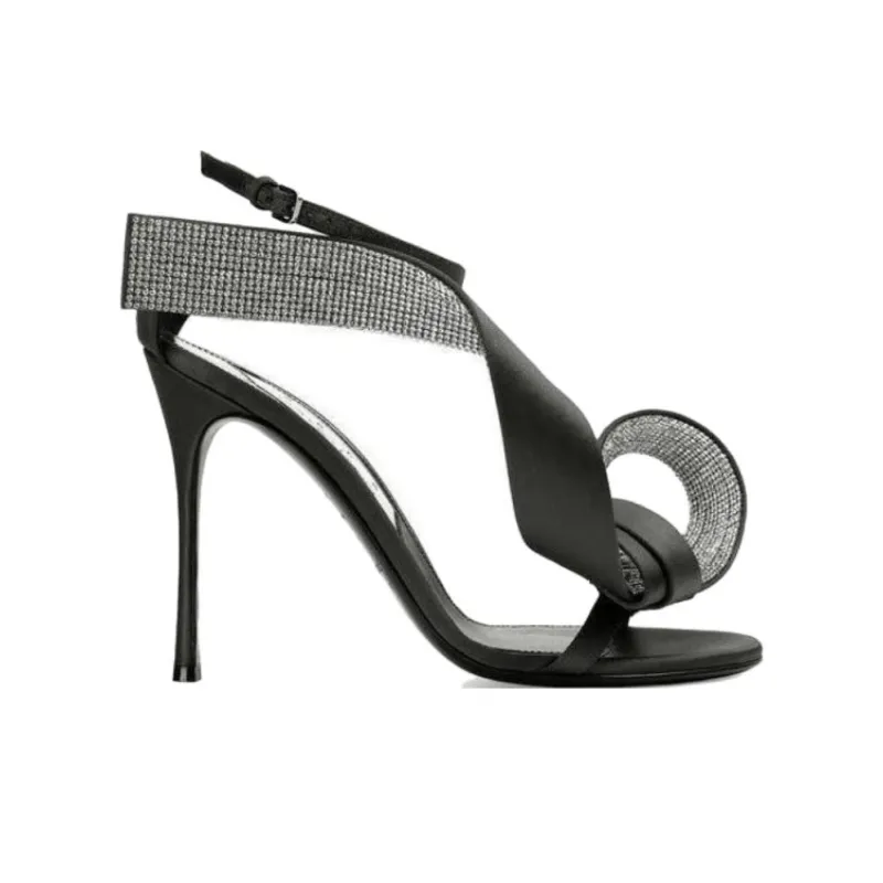 SERGIO ROSSI Marquise 105mm Leather Sandals-1
