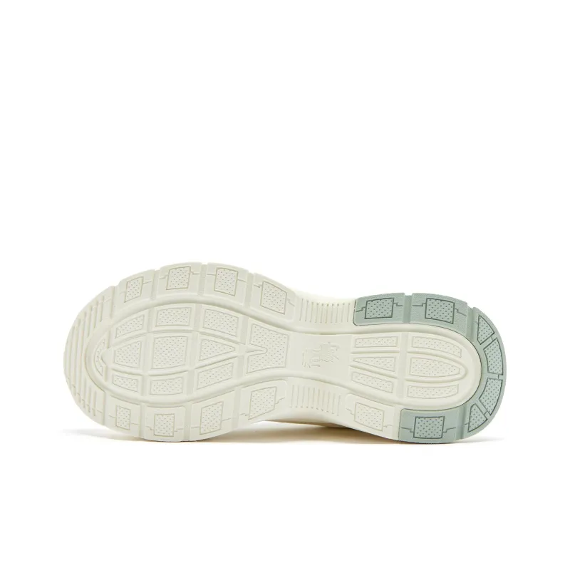 QIAODAN Casual Shoes Women's Low Top Ivory/Reed Gray Green-4