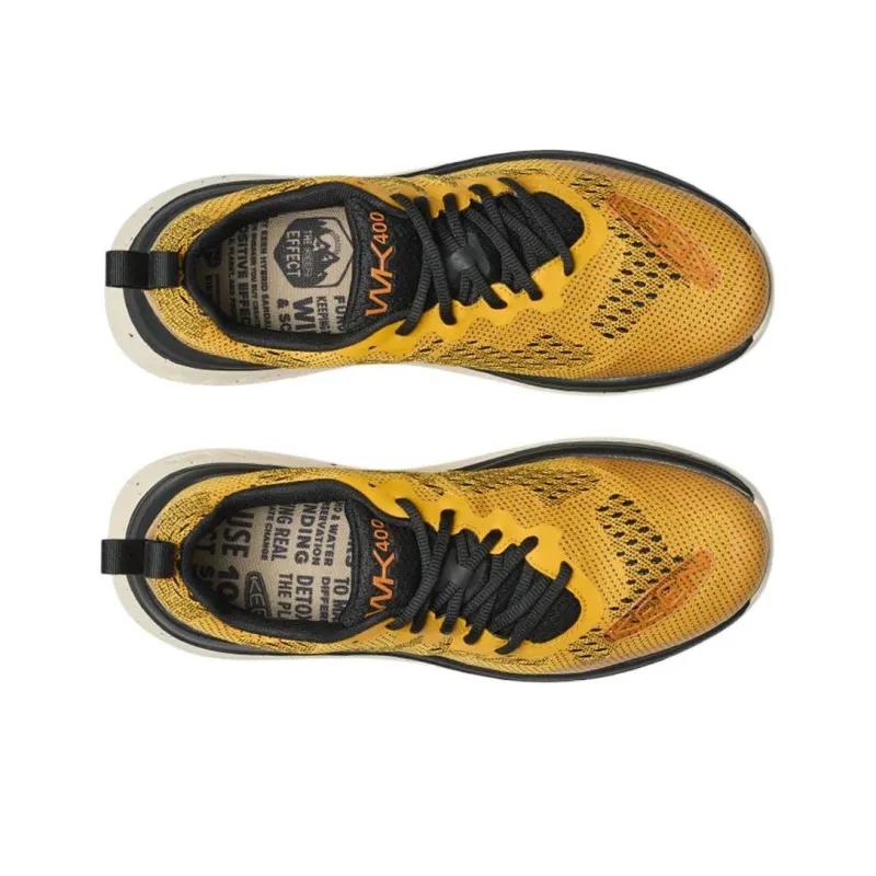 KEEN WK400 Anti Slip Wear Resistant Low Top Casual Shoes Men's Yellow-3