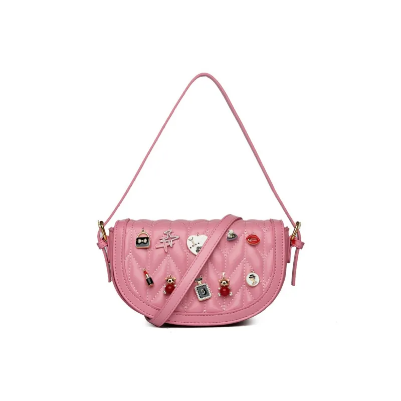 DALO PU Handheld Underarm Crossbody Bag, Shoulder Bag Women's Black/Blue/Green/Pink/Red/Brown-6
