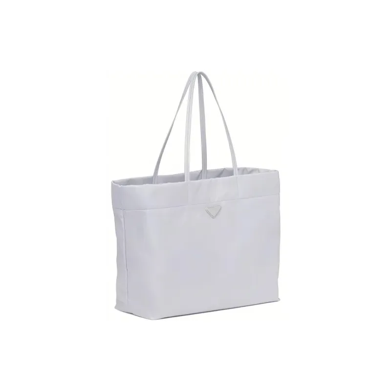 PRADA Recycled Nylon Tote Bag Shopping Bag Shoulder Bags Women's Cornflower Blue-1