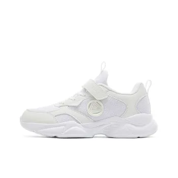 PEAK Anti Slip Wear Resistant Low Top Kids Lifestyle Shoes White Teenagers