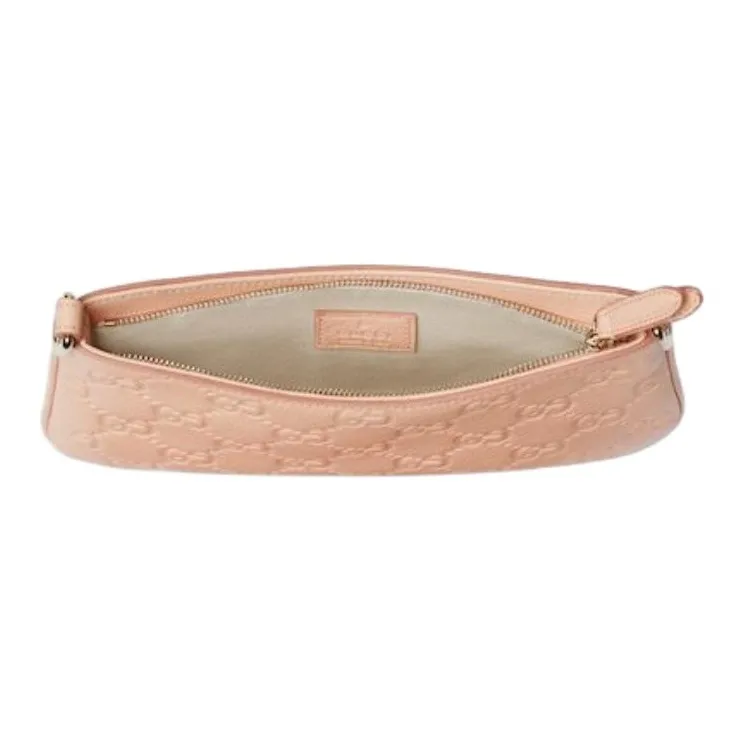 GUCCI Grain Leather Crossbody Bag, Shoulder Bag Mini Women's Light Pink-5