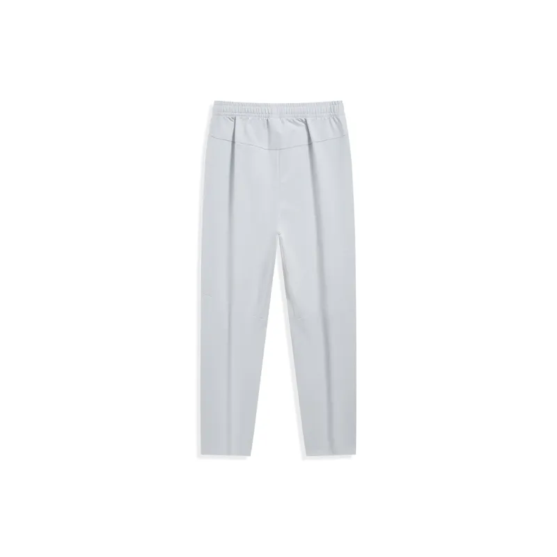 XTEP Knitted Sports Pants Men's Light Mist Gray-1