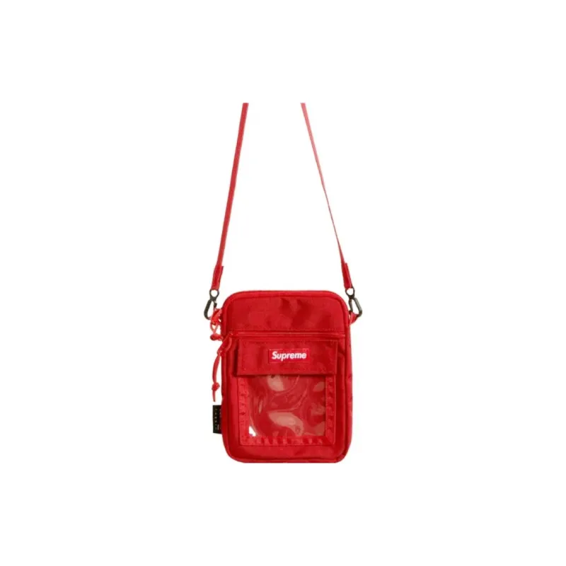 Supreme SS19 Nylon Crossbody Bags Unisex Red-1