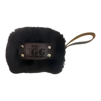 UGG Shearling Camera Bag Coin Purse Regular Women's Chocolate