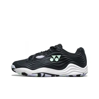 YONEX Abrasion Resistant Low Top Tennis Shoes Unisex Black White