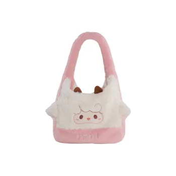 Holding Bamboo Polyester Crossbody Bag, Shoulder Bag, Handbag Women's Pink
