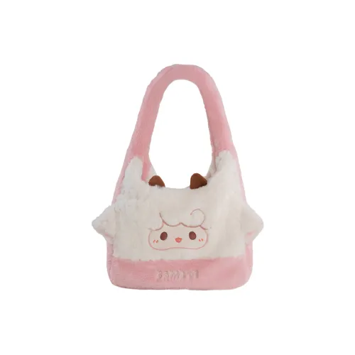 Holding Bamboo Polyester Crossbody Bag, Shoulder Bag, Handbag Women's Pink