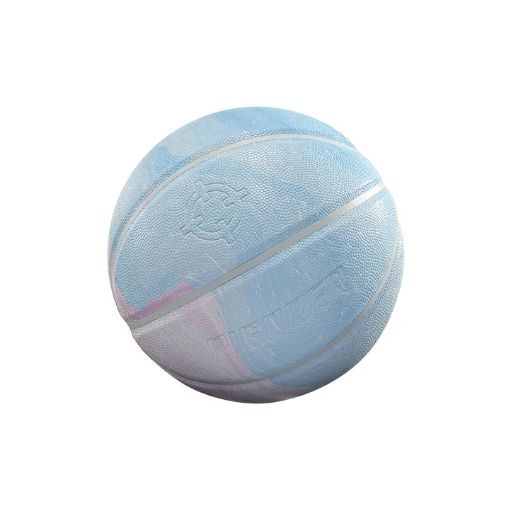 RIGORER PU Ice Cream Basketball Blue Pink Mismatched Color Size 7 Street Training Competition-3