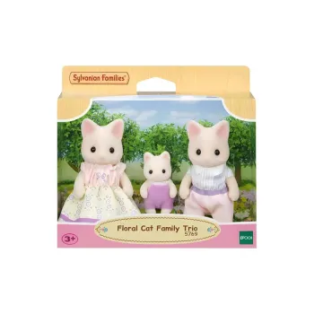 Sylvanian Families Flower Cat Family Dolls Plush Doll Small Size Tall