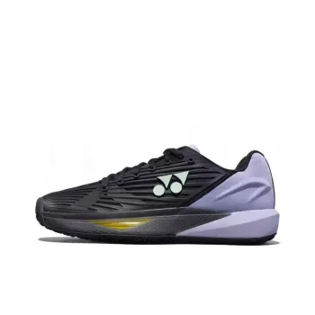 YONEX Anti Slip Wear Resistant Low Top Tennis Shoes Unisex Black Purple