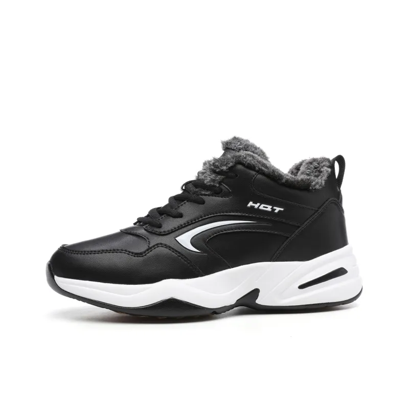 RED DRAGONFLY Casual Shoes Men High Top Black/White Black-1