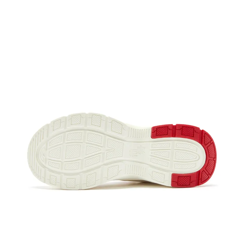 QIAODAN Casual Shoes Women's Low Top Ivory/Koi Red-4