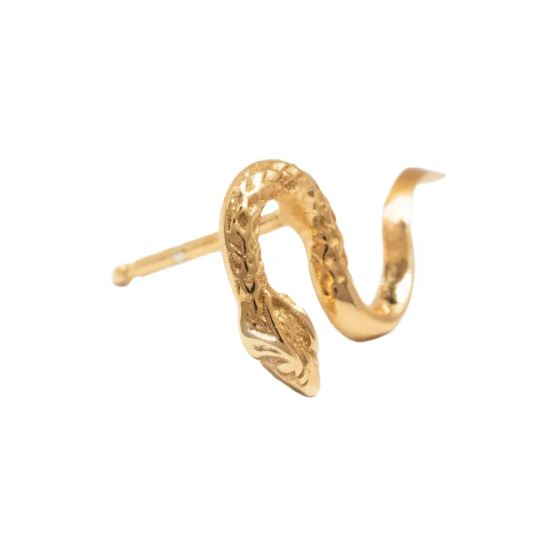 EMANUELE BICOCCHI Serpent Gold plated Earrings-1