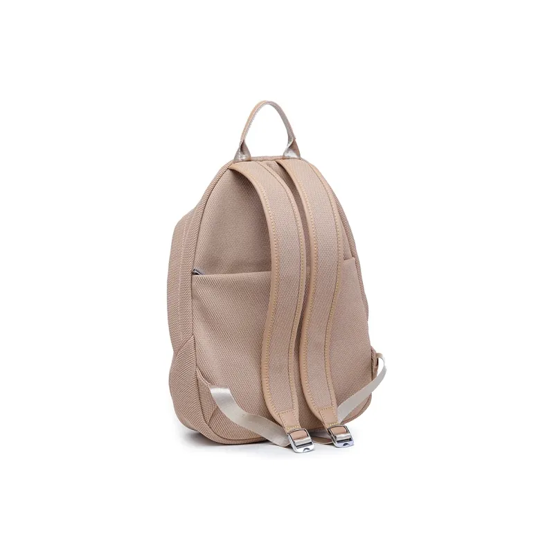 GELANDAI Fabric Backpack Unisex Black/Ecru/Apricot-21