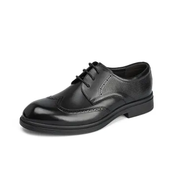 AOKANG Dress Shoes Men Low Top Black