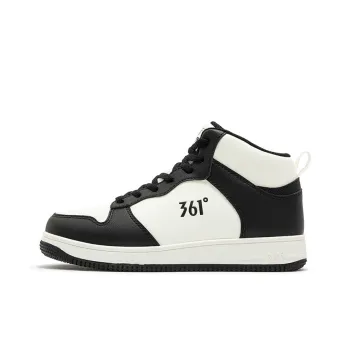 361° Air Force One Thermal Slip Resistant And Abrasion Resistant High Top Skateboard Shoes Women's Black White