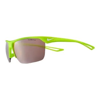 Nike Plastic Nylon Irregular Shape Sunglasses Unisex Green