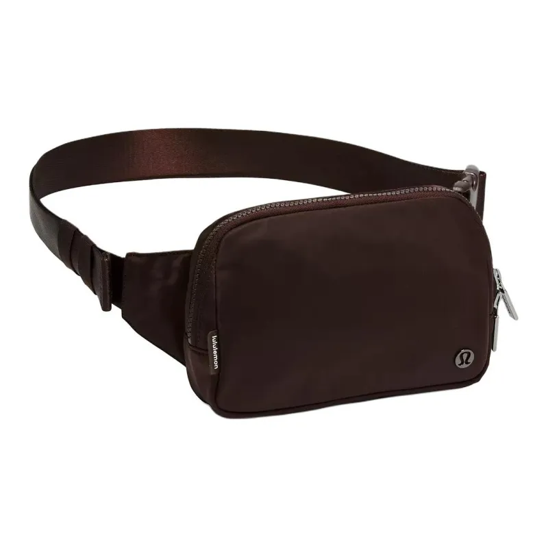 Lululemon Nylon Fanny Pack Large Size Unisex Brown-1