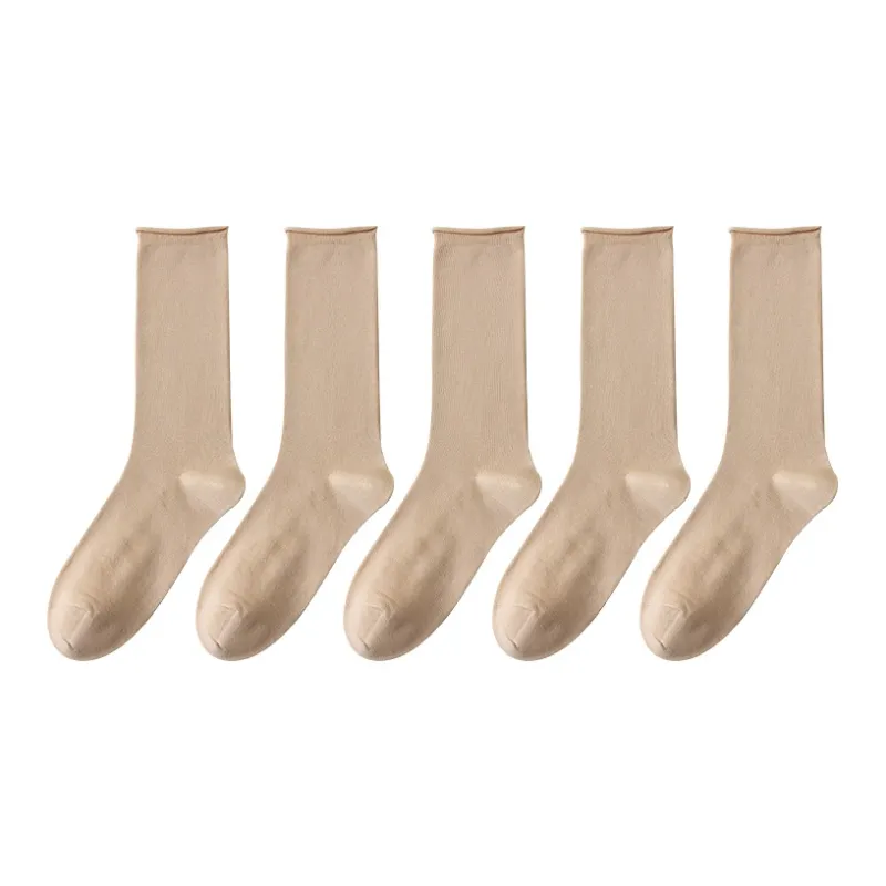 MIIOW Mid Calf Socks Women's 5 Pack-8