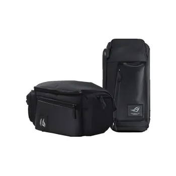 ROG Nylon Shoulder Bag Crossbody Bag Storage Bag Laptop Bag Regular Unisex Black