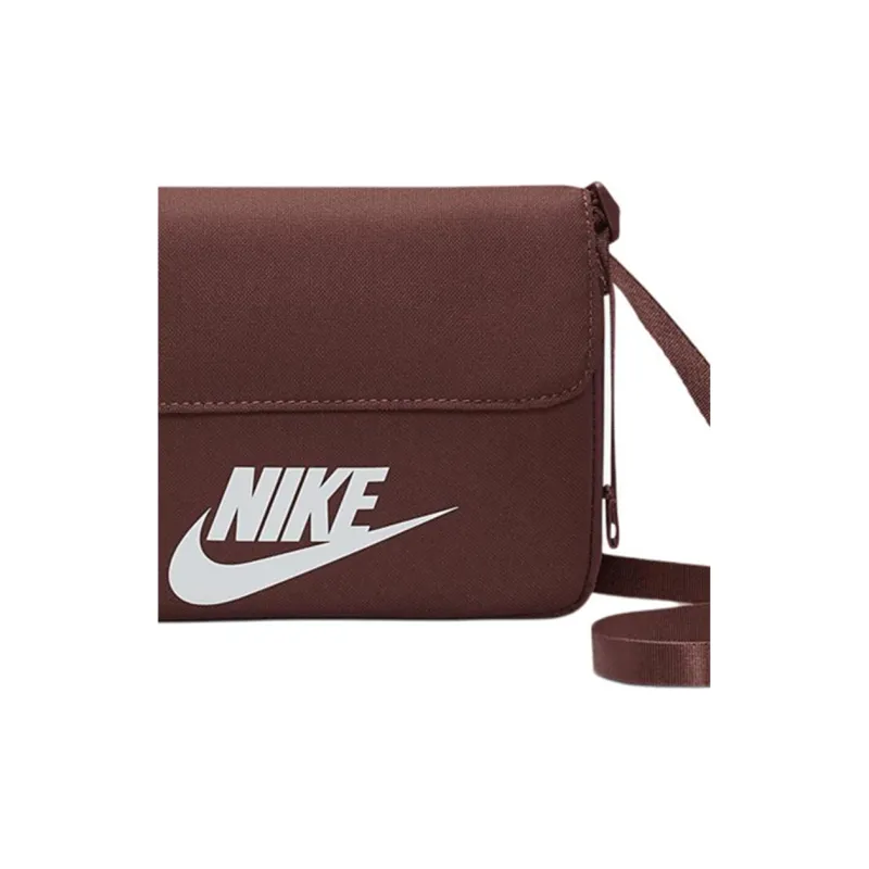 Nike Fabric Shoulder Bag Crossbody Bag Regular Unisex Red Brown-4