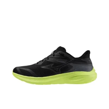 Mizuno Anti Slip Wear Resistant Low Top Running Shoes Unisex Black