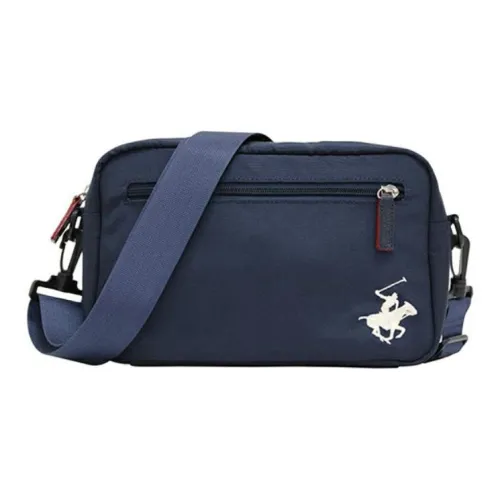 BEVERLY HILLS POLO CLUB Leather Wallet Mens Blue