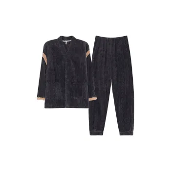 Lan Miao Pajama Set Men's Iron Gray