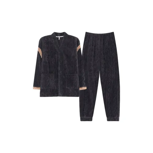 Lan Miao Pajama Set Men's Iron Gray