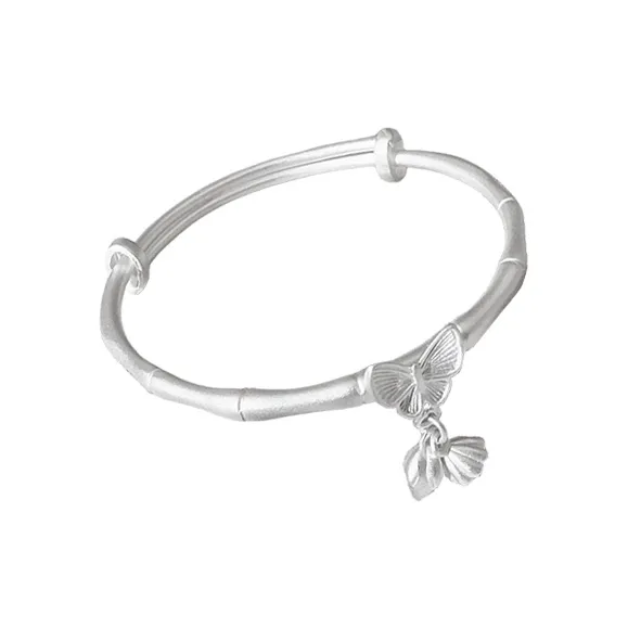 RURA S999 Fine Silver Bangles Women's Silver-0