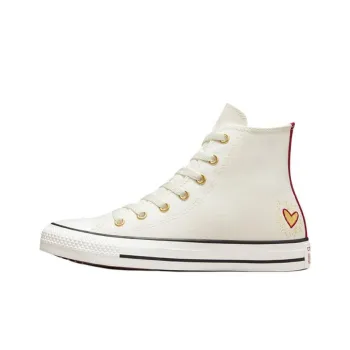 Converse Chuck Taylor All Star Anti Slip Wear Resistant High Top Kids Canvas Shoes Ecru Teenagers