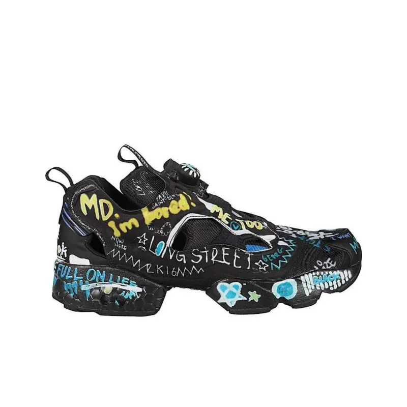 Reebok Instapump Fury Vetements Black Scribble-1