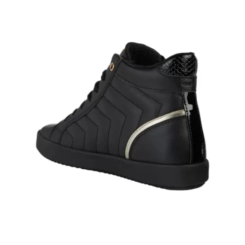 GEOX Blomiee Mid-Top Skateboard Shoes Women's Black-3
