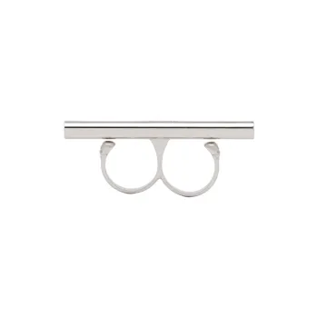 Alexander McQueen Cross Bar Double Ring