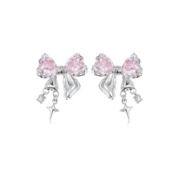 BTOE 925 Sterling Silver Stud Earrings Women's
