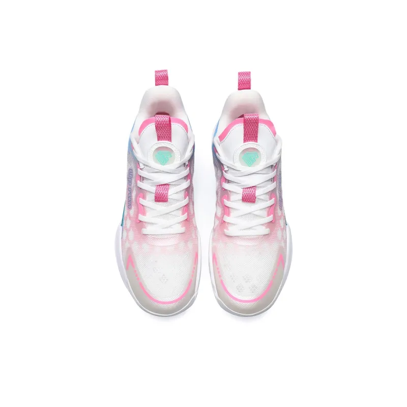 Up Run Dragon Basketball Shoes Unisex Peach Wood Pink-2