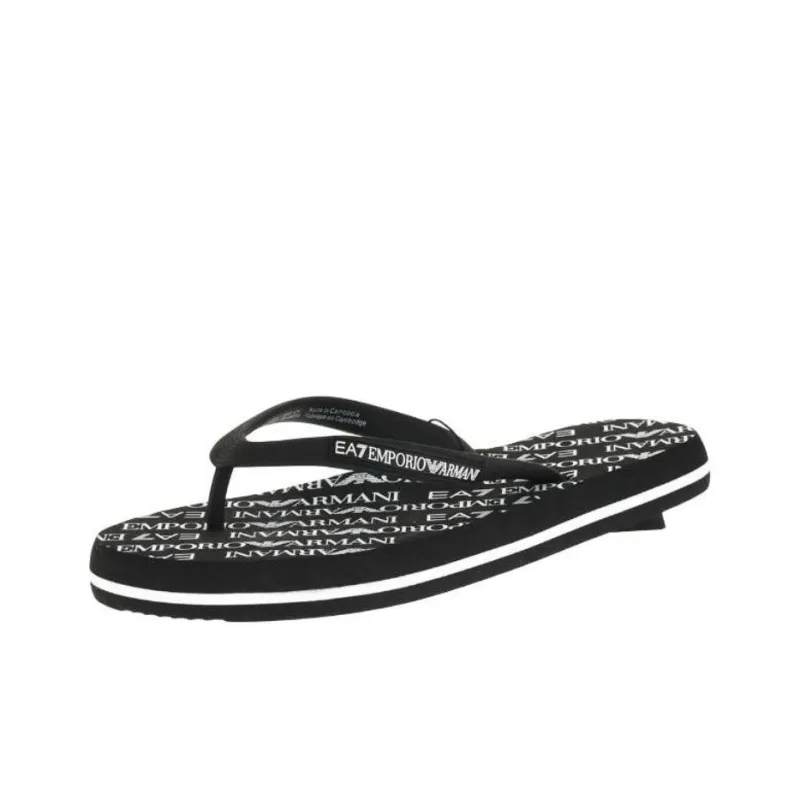 EMPORIO ARMANI EA7 Slip-Resistant Flip Flops Unisex Black-3