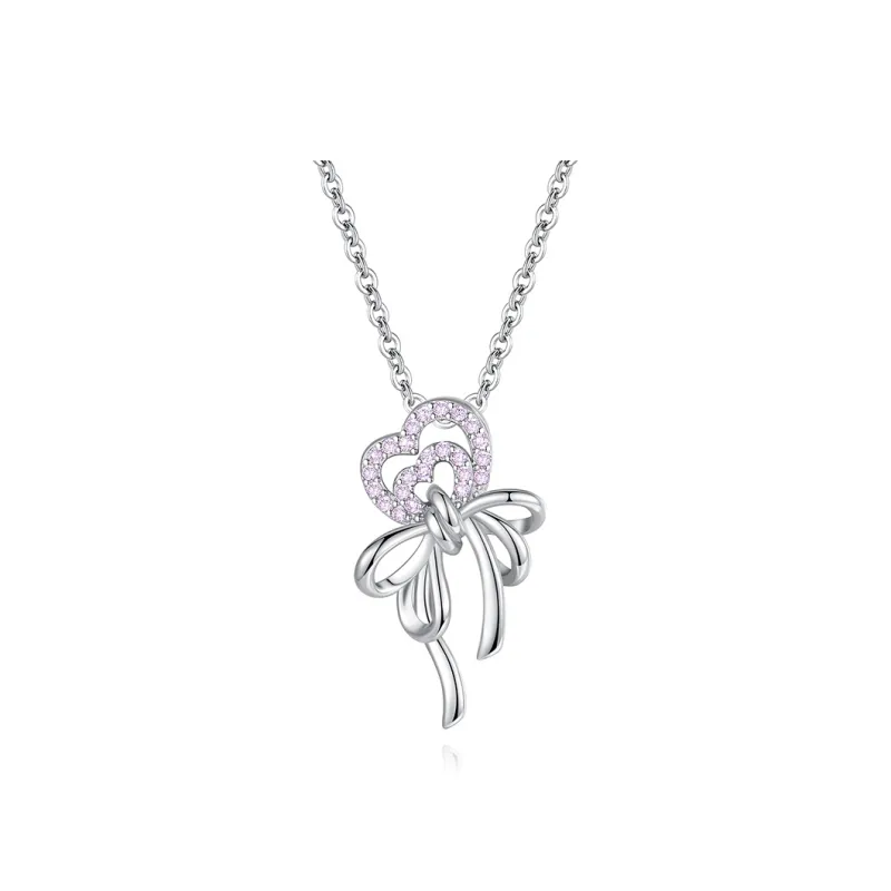 2801 S925 Silver Necklaces Women's-0