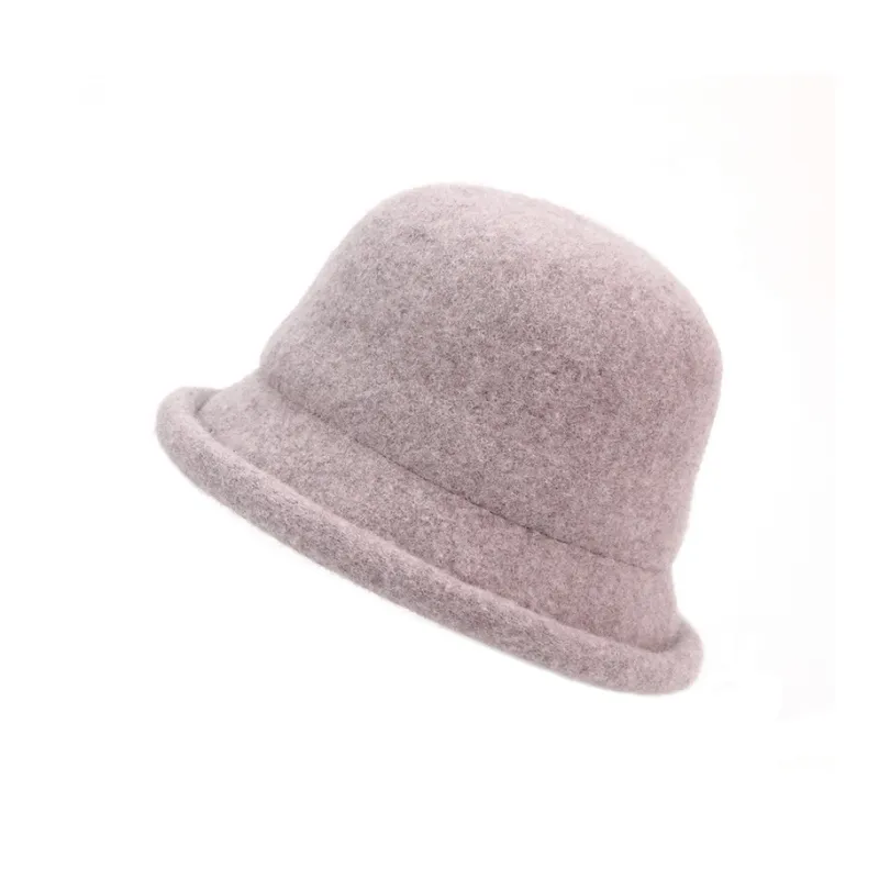 MARJAKURKI Sheep Wool Beanie Gray Oversized Luxe Woolen Top Hat Greeting Card Shopping Bag Warm Winter Women's-1