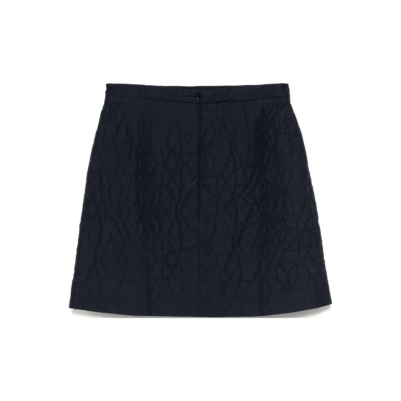 Maison Kitsune Quilted Mini Skirt-1
