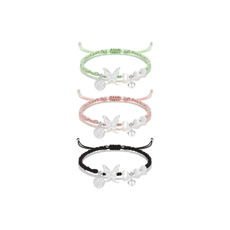Kelanxi Synthetic/Artificial Glass Cat Eye Rope Bracelets Women's-0