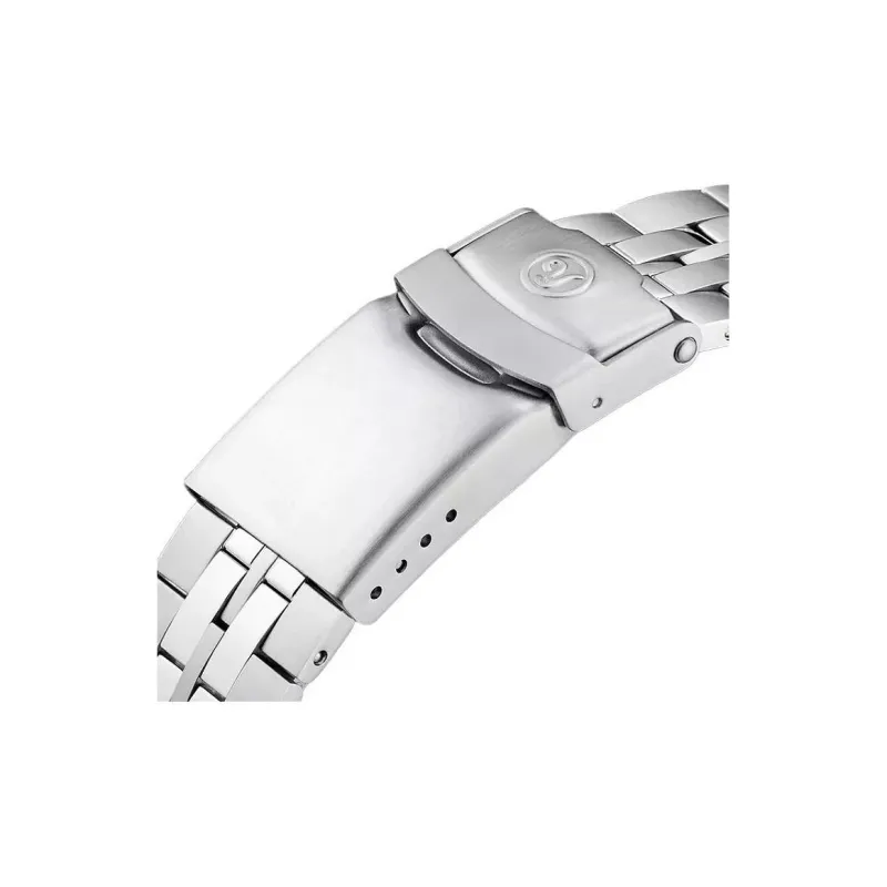 YEMA Wrist Watch Automatic Mechanical Movement Stainless Steel Strap 39mm Black Dial Men's Watches-2