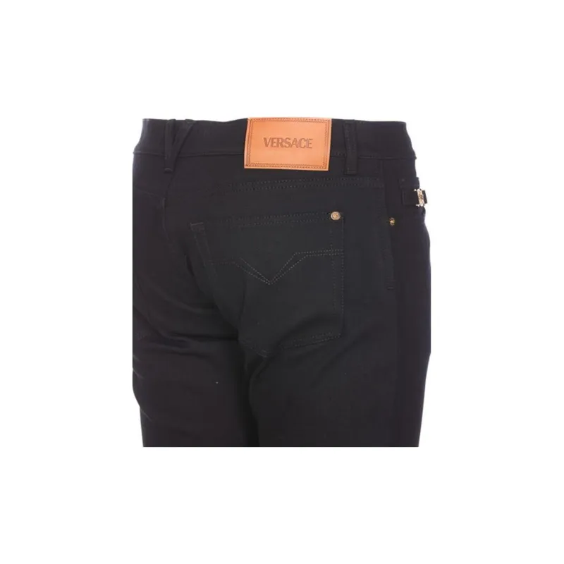 VERSACE JEANS COUTURE Logo Patch Skinny Trousers-5
