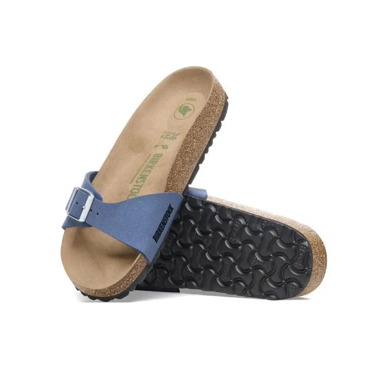 Birkenstock Madrid Slip Resistant Quick Dry Slide Slippers Women's Blue Narrow-4
